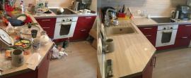 Элитная уборка кухни в квартире-студии